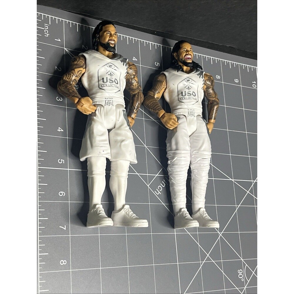 WWE Jimmy & Jey Uso Series Wrestling figures Mattel 2017 - Picture 9 of 9